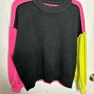 Color block sweater